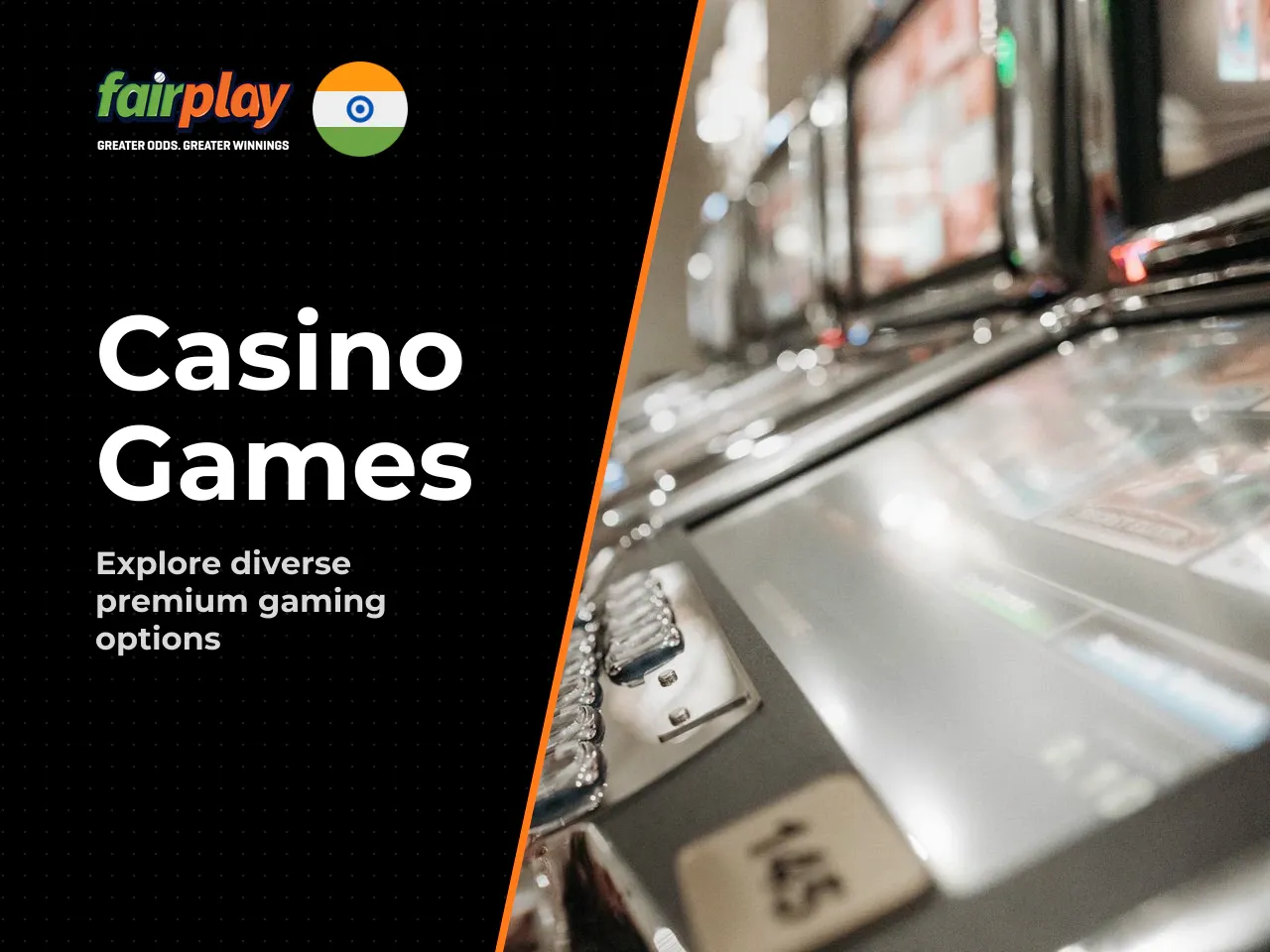 Casino games and gaming sections. The