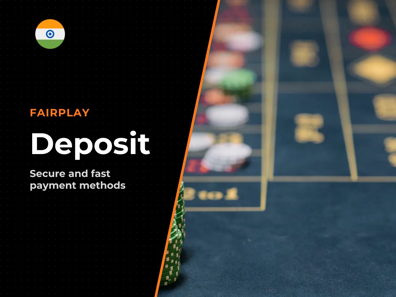 Available payment methods for a deposit